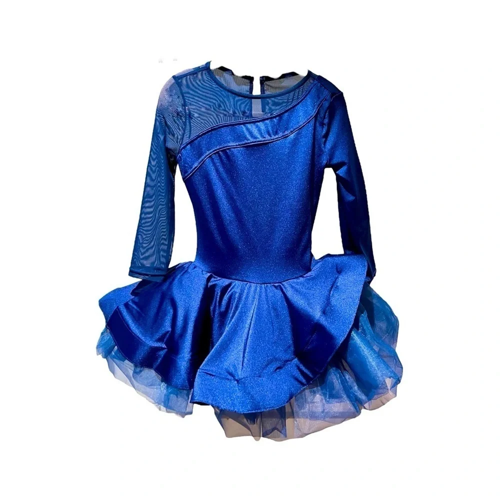 Weissman Showtime | What Are Words Long Sleeve Dance Tutu Navy, Size MC